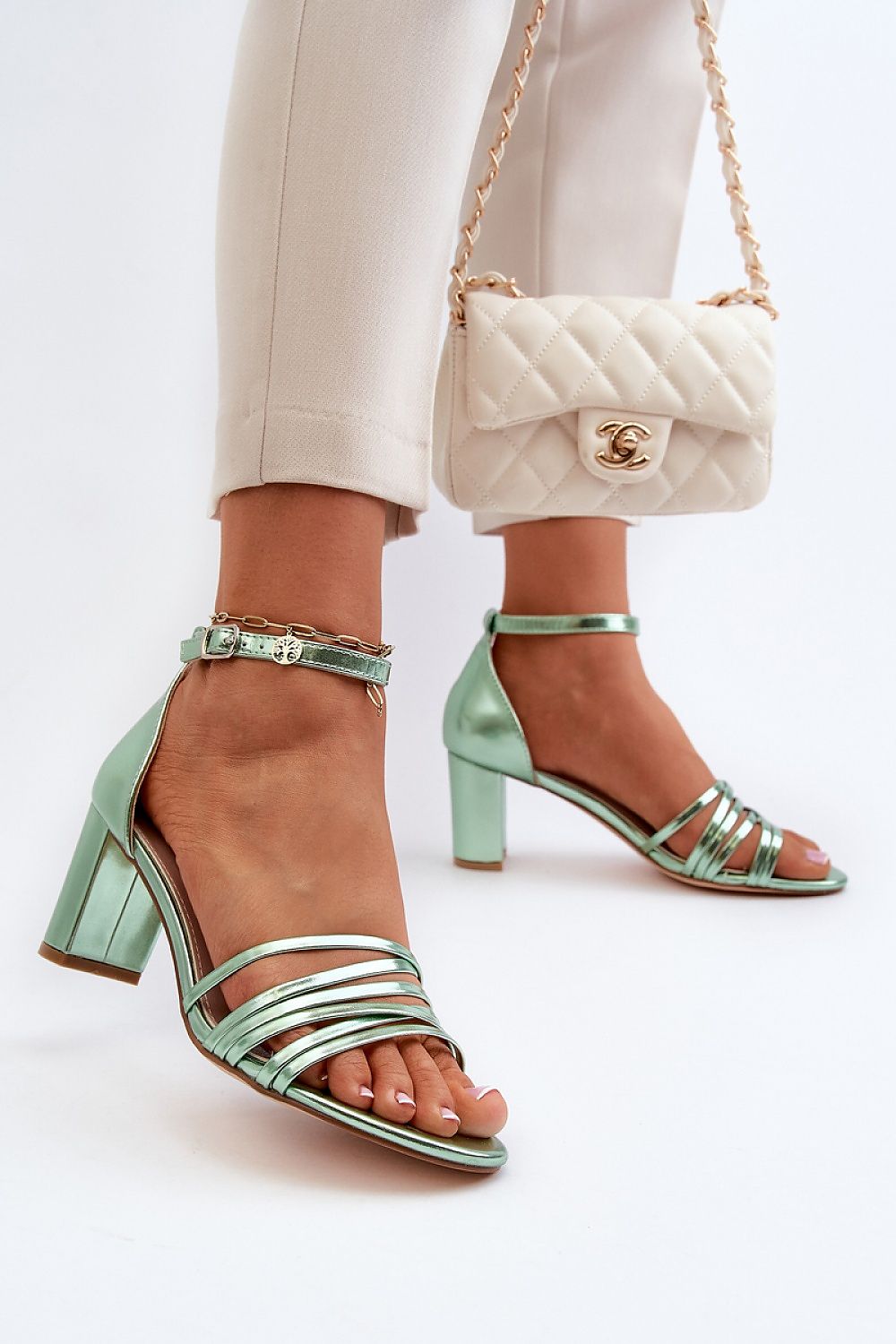 Heel sandals model 194991